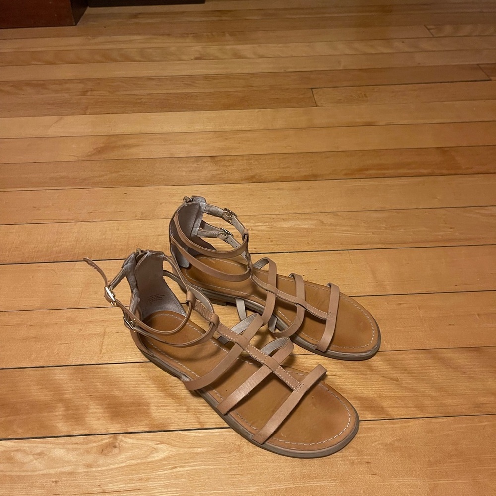 Seychelles Tan Strappy Sandals